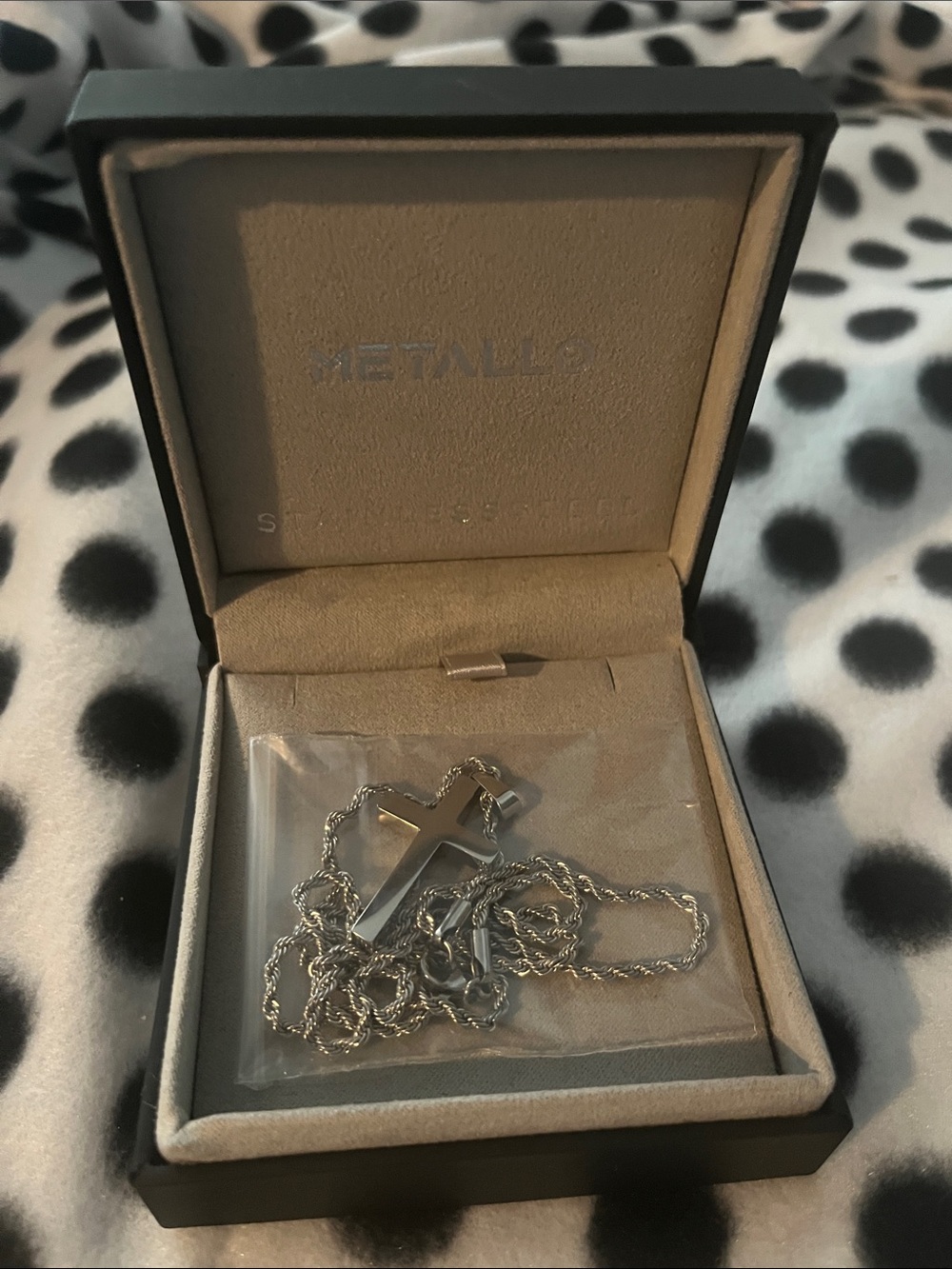 Sterling Silver Cross Pendant Necklace - Silver